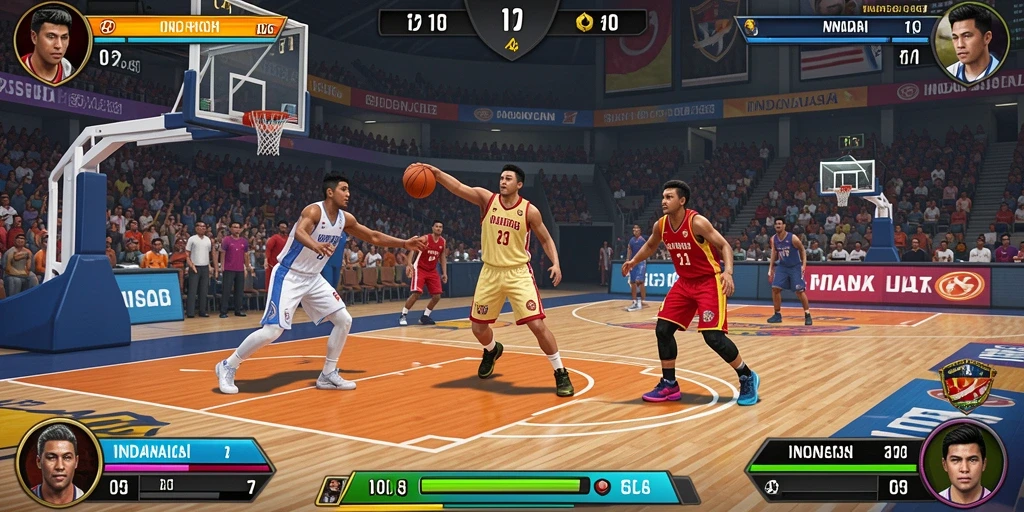 Screenshot menunjukkan mode permainan yang seru dan kompetitif.