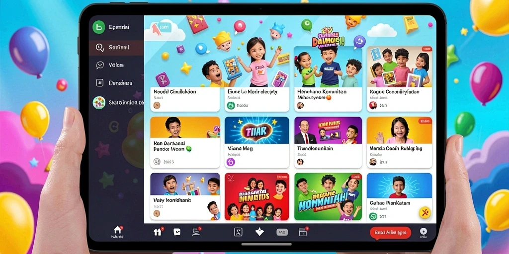 Level-game yang menantang dan beragam.