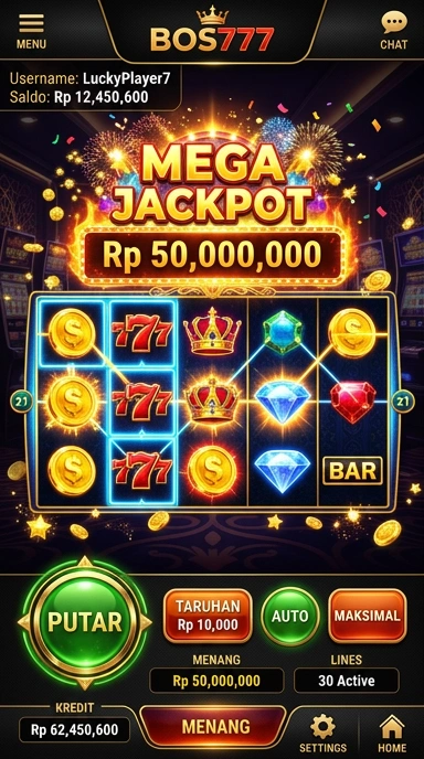bos777 — layar beranda